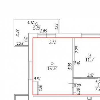 Продается 2-х комнатная квартира, 53,6 м²