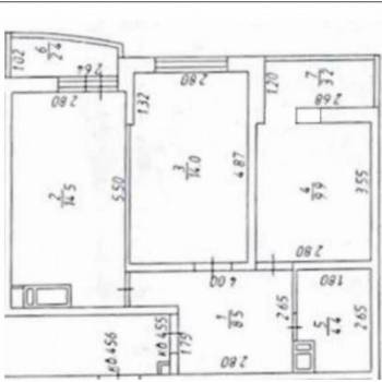Продается 2-х комнатная квартира, 57 м²
