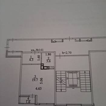 Продается 1-комнатная квартира, 29 м²