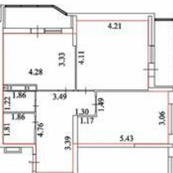 Продается 2-х комнатная квартира, 68 м²