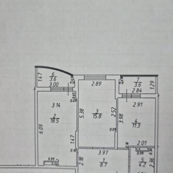 Продается 2-х комнатная квартира, 65,7 м²