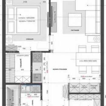 Сдается 2-х комнатная квартира, 43 м²