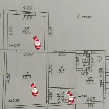Продается 3-х комнатная квартира, 53,5 м²