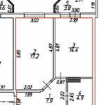 Продается 1-комнатная квартира, 44,5 м²