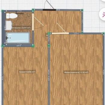Продается 1-комнатная квартира, 35,9 м²