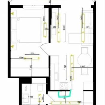 Продается 1-комнатная квартира, 47 м²