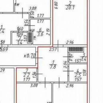 Продается 2-х комнатная квартира, 61,8 м²