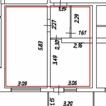 Продается 1-комнатная квартира, 43 м²