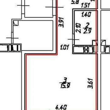 Продается 1-комнатная квартира, 24,4 м²
