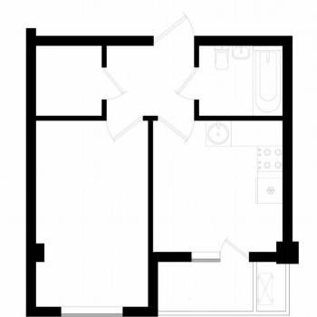 Продается 1-комнатная квартира, 31,1 м²