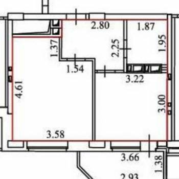 Продается 1-комнатная квартира, 33,8 м²