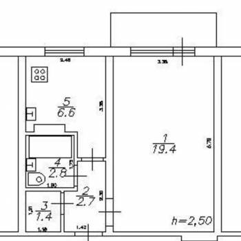 Продается 1-комнатная квартира, 33 м²