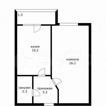 Продается 1-комнатная квартира, 31,3 м²