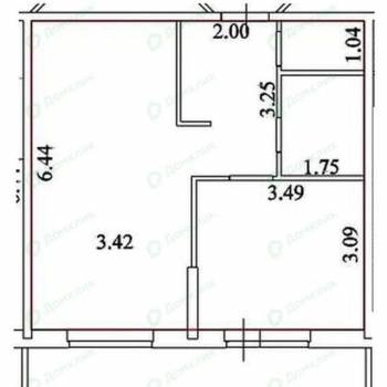 Сдается 1-комнатная квартира, 43,3 м²