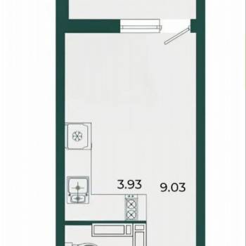 Продается 1-комнатная квартира, 24 м²