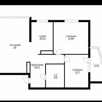 Продается 3-х комнатная квартира, 85 м²