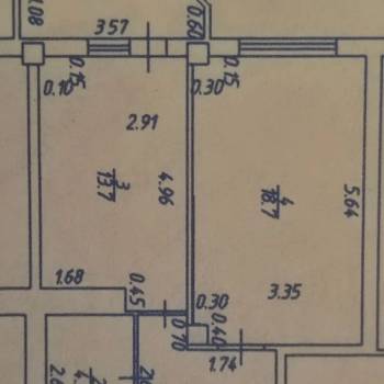 Продается 1-комнатная квартира, 42,8 м²