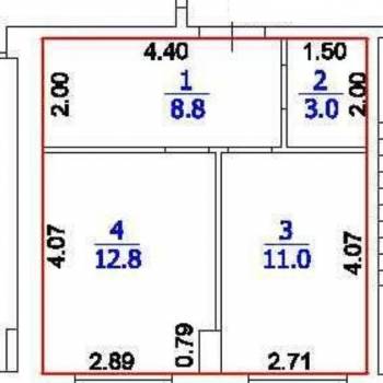 Продается 1-комнатная квартира, 37,2 м²