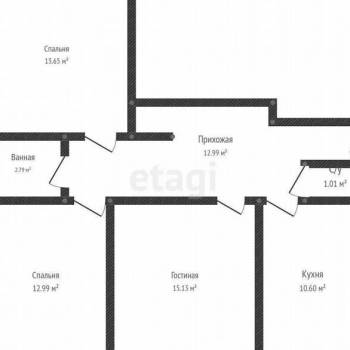 Продается 3-х комнатная квартира, 69,8 м²