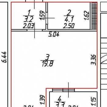 Продается 1-комнатная квартира, 30,4 м²