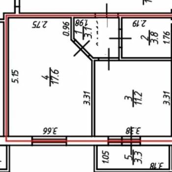 Продается 1-комнатная квартира, 39 м²