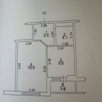 Сдается 1-комнатная квартира, 38 м²