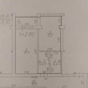 Продается 1-комнатная квартира, 42,3 м²