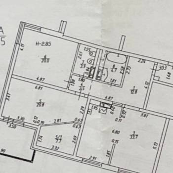 Продается 3-х комнатная квартира, 106,1 м²