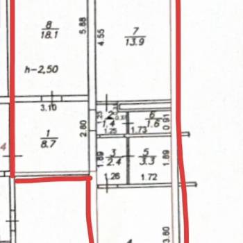 Продается 2-х комнатная квартира, 61,1 м²