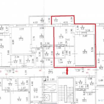 Продается 1-комнатная квартира, 43,6 м²