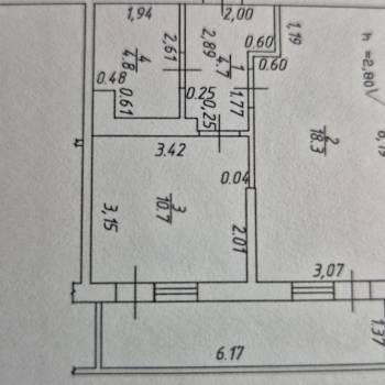 Продается 1-комнатная квартира, 43 м²