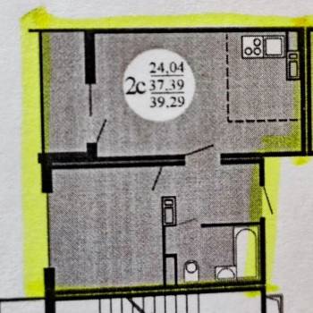 Сдается 1-комнатная квартира, 37,4 м²