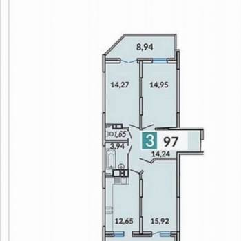 Сдается Многокомнатная квартира, 97 м²