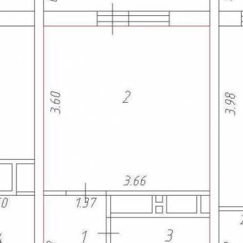 Продается 1-комнатная квартира, 26 м²