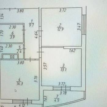 Продается 2-х комнатная квартира, 64,9 м²