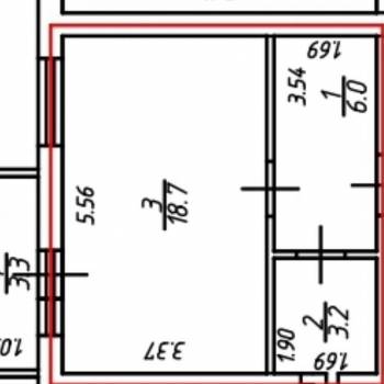 Продается 1-комнатная квартира, 28,9 м²
