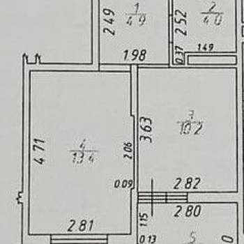 Продается 1-комнатная квартира, 39 м²