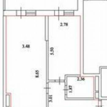 Продается 1-комнатная квартира, 64,5 м²