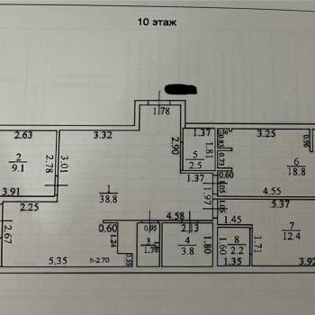 Продается 3-х комнатная квартира, 94 м²