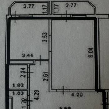 Продается 1-комнатная квартира, 52,7 м²