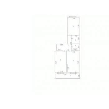 Продается 2-х комнатная квартира, 59,3 м²
