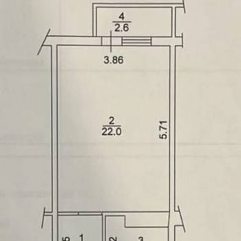 Продается 1-комнатная квартира, 32 м²