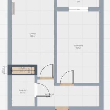 Сдается 1-комнатная квартира, 42 м²