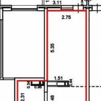Продается 1-комнатная квартира, 25 м²