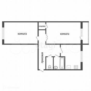 Продается 2-х комнатная квартира, 48 м²