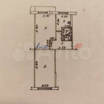 Продается 2-х комнатная квартира, 48,4 м²