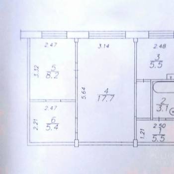 Продается 2-х комнатная квартира, 45,4 м²