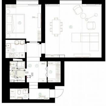 Продается 2-х комнатная квартира, 70,1 м²