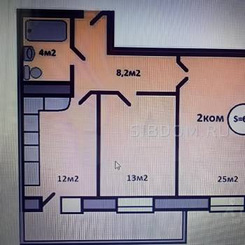 Продается 2-х комнатная квартира, 65 м²