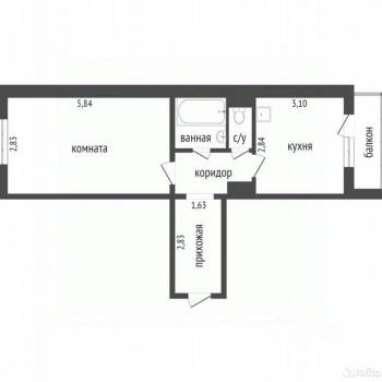 Сдается 1-комнатная квартира, 36,5 м²